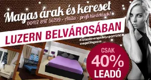 CSAK 40% A LEADÓD, ÉS SEMMI MÁS KIADÁSOD NINCS!